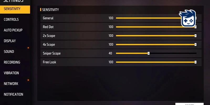 جدیدترین تنظیمات فری فایر اپدیت جدید