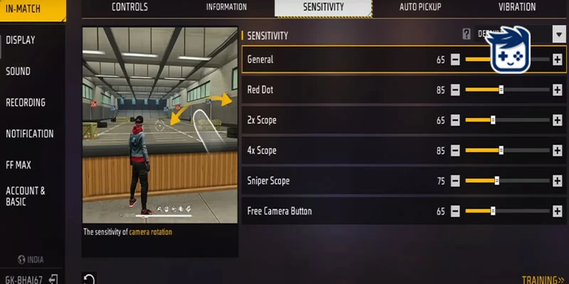 تنظیمات فری فایر حرفه ای