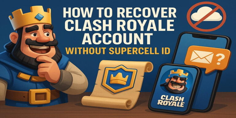 چگونه اکانت کلش رویال را برگردانیم